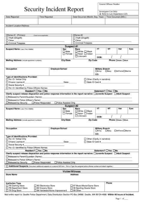 L3 - Unit 2-5: Report Types - Special Protection and Investigations